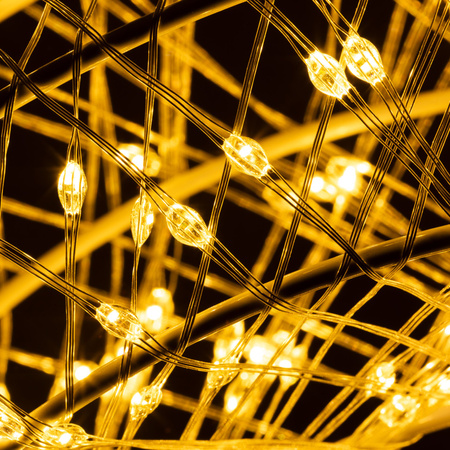 Wieniec świąteczny 720 LED dekoracja świetlna na drzwi 45 cm ciepły biały IP44