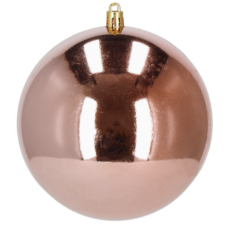 Bombki choinkowe 6 szt. ozdoby świąteczne zestaw 10 cm rose gold