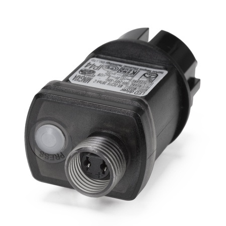 Zasilacz PRO do lampek IP44 oświetlenia świątecznego 12W + pilot z funkcją timer