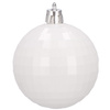 Bombki choinkowe 20 szt. ozdoby świąteczne zestaw 7 cm biały