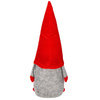 Skrzaty 3 szt. krasnal świąteczny, gnom welurowy czerwony