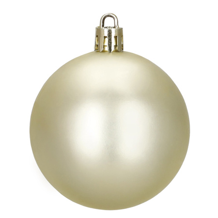 Bombki choinkowe, zestaw 37 szt. dekoracji do stroika, nietłukące złoto-czerwone