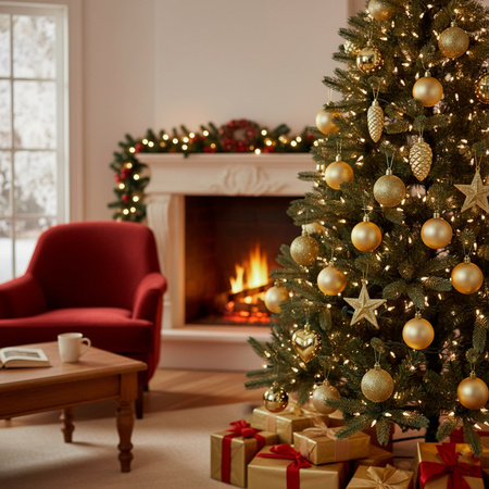 Bombki choinkowe, zestaw 100 szt. dekoracji do stroika nietłukące, złote