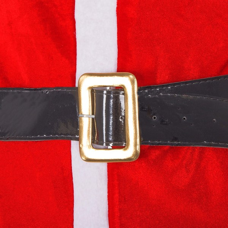 Strój Mikołaja 8 elementów, z brodą i peruką, kostium czerwony