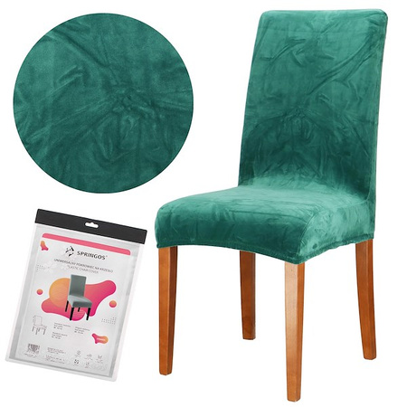 Pokrowiec na krzesło uniwersalny zielony 4 szt.