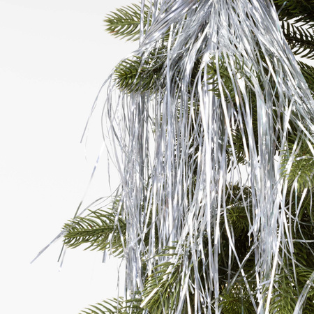Dekoracja świąteczna Włosy Anielskie 100 cm ozdoba na choinkę, srebrne