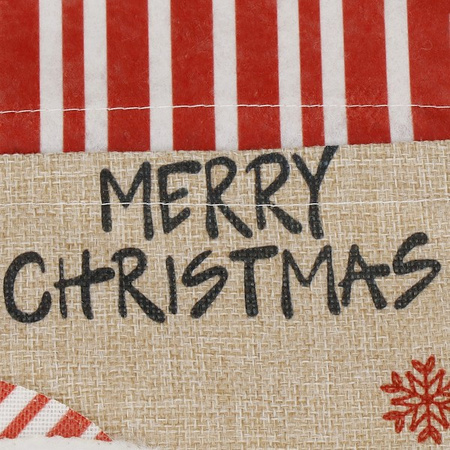 Worek na prezenty pod choinkę 27x22 cm torba świąteczna mikołaj