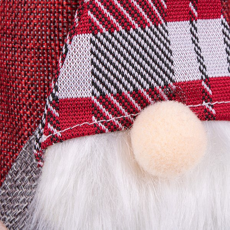 Pokrowiec na butelkę, świąteczny skrzat na wino z gnomem