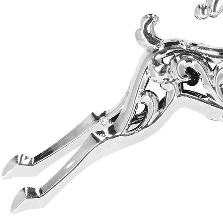 Zawieszki choinkowe 2 szt. renifery ozdoba bożonarodzeniowa srebrna