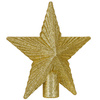 Szpic choinkę gwiazda 21 cm czubek brokatowy ozdoba świąteczna złota