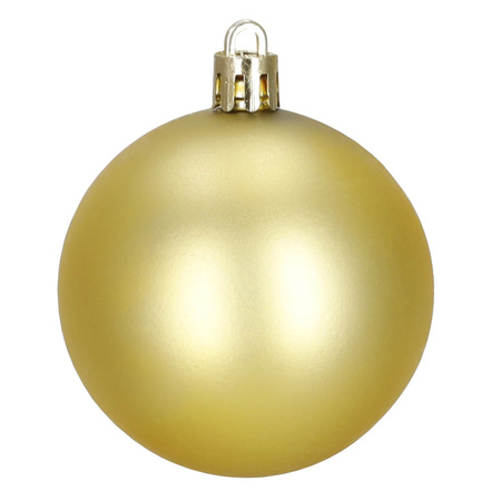 Bombki choinkowe, zestaw 37 szt. dekoracji do stroika, nietłukące złoto-czarne