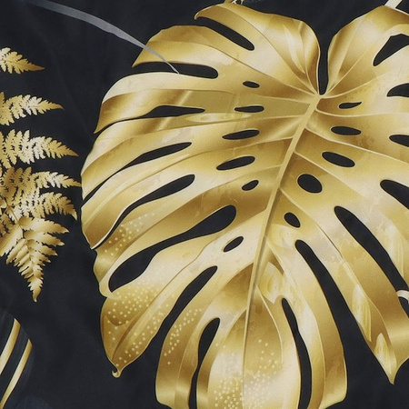 Poszewka dekoracyjna 40x40cm na poduszkę wzorzysta w liście