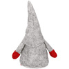 Skrzat 38 cm ozdoba świąteczna, krasnal świąteczny, gnom szary