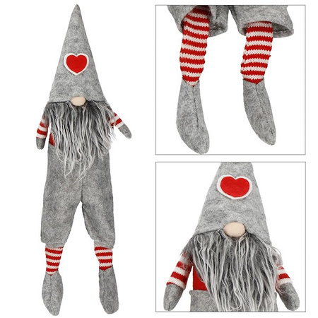 Skrzat 37cm ozdoba świąteczna, krasnal świąteczny, gnom