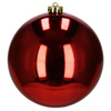 Duże bombki choinkowe 15 cm 3 szt. ozdoby świąteczne nietłukące czerwone