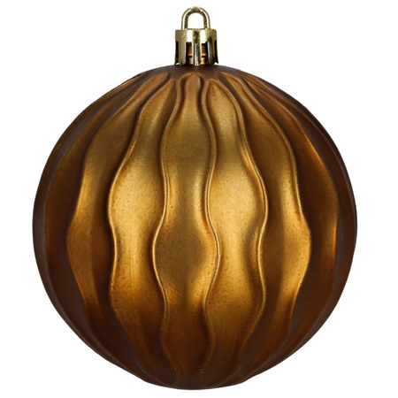 Bombki choinkowe kształtki 14 szt. dekoracje świąteczne ozdoby nietłukące brązowe