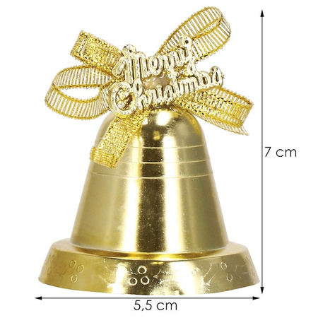 Zawieszka choinkowa 4 szt. ozdoba świąteczna dzwoneczki bombki na choinkę
