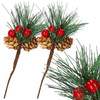 Gałązka świąteczna 20 cm ozdoba, dekoracja świąteczna do stroików