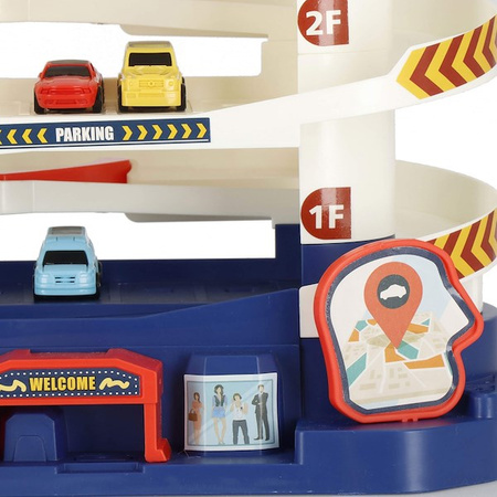 Parking samochodowy dla dzieci zabawka autka parking piętrowy z windą