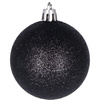 Bombki choinkowe 100 szt. ozdoby świąteczne zestaw 3 rozmiary czarne