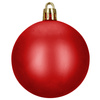 Bombki choinkowe, zestaw 100 szt. dekoracji do stroika nietłukące, czerwone