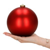 Bombki choinkowe, nietłukące 6 szt. dekoracje świąteczne 15 cm czerwone