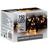 Lampki choinkowe 750 led ciepły biały 40 m oświetlenie świąteczne IP44 8 funkcji świecenia