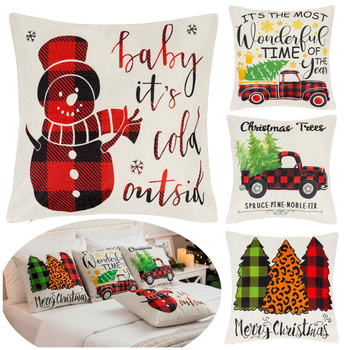 Świąteczki poszewki 40x40cm 4 szt. zestaw na poduszkę jaśka dekoracyjne bożonarodzeniowe