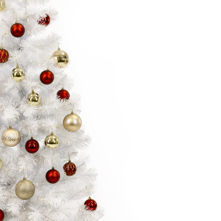 Choinka sztuczna 120 cm biała jodła jak żywa, nowoczesna, ze stojakiem