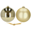 Bombki choinkowe 2 szt. ozdoby świąteczne zawieszki 15 cm szampański