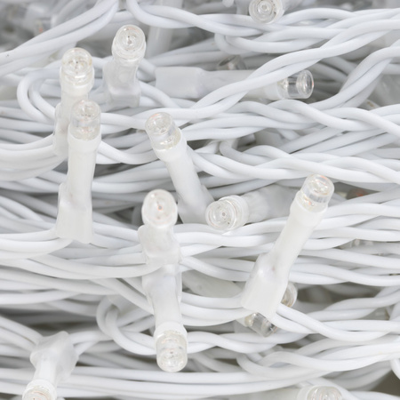 Kurtyna świetlna 1000 led girlanda, lampki wewnętrzno-zewnętrzne sople zimny biały z flash