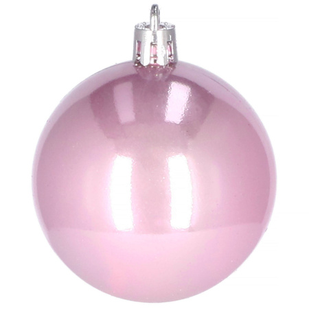 Bombki choinkowe 20 szt. ozdoby świąteczne różowy