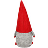 Skrzat 32cm mikołaj ozdoba świąteczna, krasnal świąteczny, gnom szary czerwony