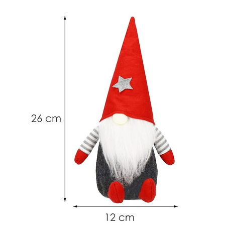 Para skrzatów 26cm ozdoba świąteczna, krasnal świąteczny, gnom