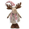 Renifer z teleskopowymi nóżkami 74 cm dekoracja świąteczna, figurka pod choinkę 