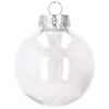 Bombki choinkowe przeźroczyste 30 szt. srebrny, złoty 7cm zestaw choinkowy