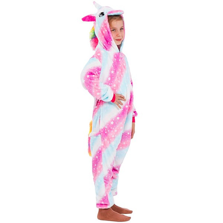 Piżama jednoczęściowa kigurumi dziecięcy kombinezon jednorożec rozmiar 130-140 cm