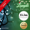 Lampki choinkowe 200 Led biały zimny 15,5 m oświetlenie świąteczne