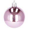 Bombki choinkowe 77 szt. ozdoby świąteczne różowy