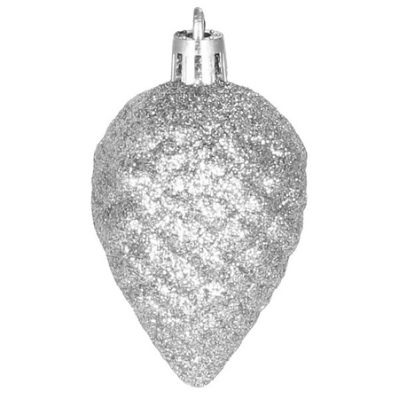 Bombki choinkowe 51 szt. ozdoby świąteczne srebrny