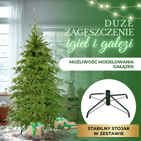 Choinka sztuczna 120 cm świerk naturalny PE choinka jak żywa