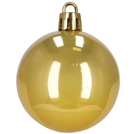 Bombki choinkowe, zestaw 100 szt. dekoracji do stroika nietłukące, złote