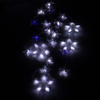 Kurtyna świetlna 180 led girlanda gwiazdki, lampki wewnętrzno-zewnętrzne sople zimny biały + niebieski flash