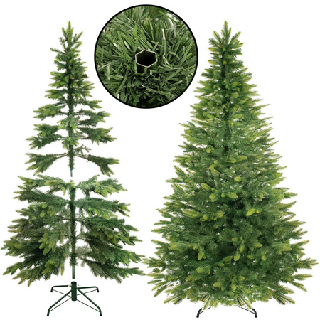 Choinka sztuczna premium 220 cm świerk naturalny