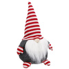 Krasnal 33cm ozdoba świąteczna, skrzat świąteczny, gnom w czerwone paski