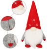 Zestaw skrzatów 3 szt. skrzaty 22-32cm krasnal świąteczny, gnom szary czerwony
