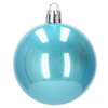 Bombki choinkowe przeźroczyste 30 szt. niebieski 6cm zestaw choinkowy