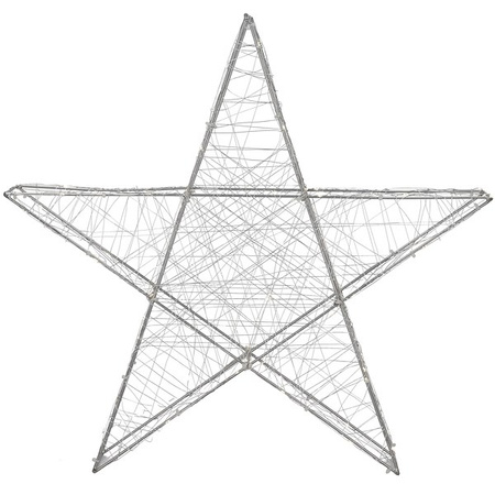 Dekoracja świąteczna 100 LED gwiazda metalowa 60 cm oświetlenie witraż