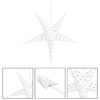 Gwiazda papierowa świąteczna biała 3D 25 cm i lampki choinkowe 10 led ciepły biały