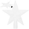 Czubek na choinkę 15 cm szpic, gwiazda biała